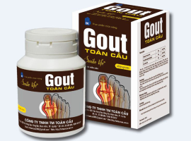 Viên Gout Toàn Cầu - giảm đau khớp cho người bị gút, Hộp 60 viên