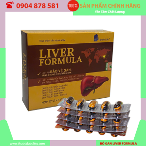 Liver Formula - Thải độc, bảo vệ và tăng cường chức năng gan (Hộp 60 viên)