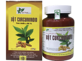 Bột Curcuminoid - tinh khiết trên 95%, Hộp 100g